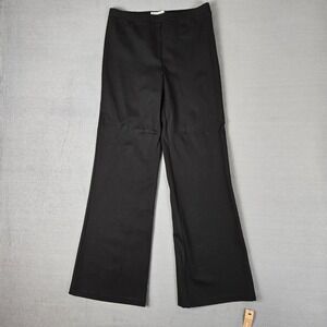 Reformation Dress Pants Womens Medium Black High Rise Flare Deadstock Fabric NWT